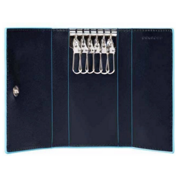 Ключница Piquadro Blue Square PC1396B2/BLU2 темно-синий натур.кожа
