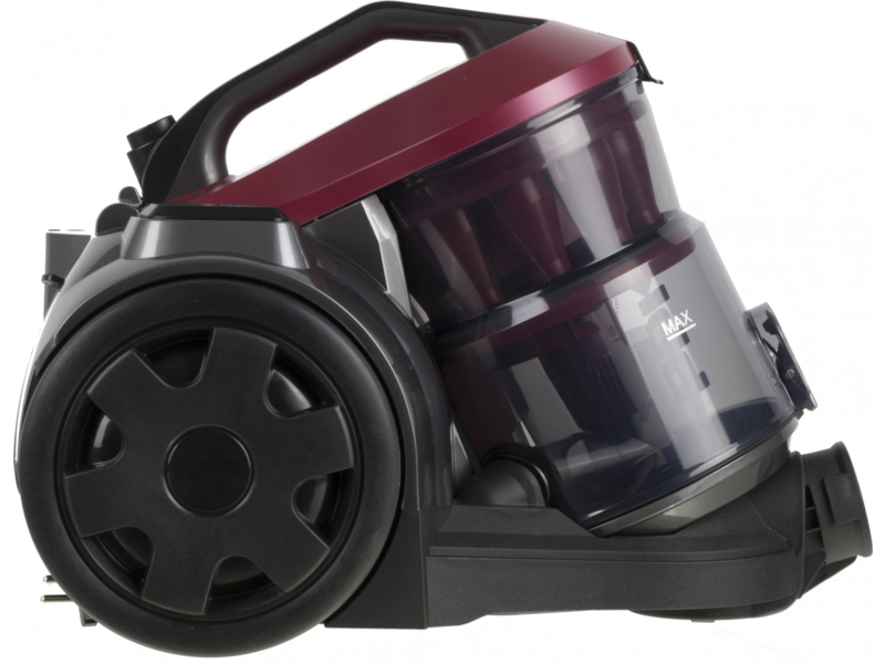 Пылесос BBK BV1502 (B/DC) black (Мощность 300/1600 Вт, Циклонный фильтр, Объем пылесборника 2л) (BV1502 (B/DC))