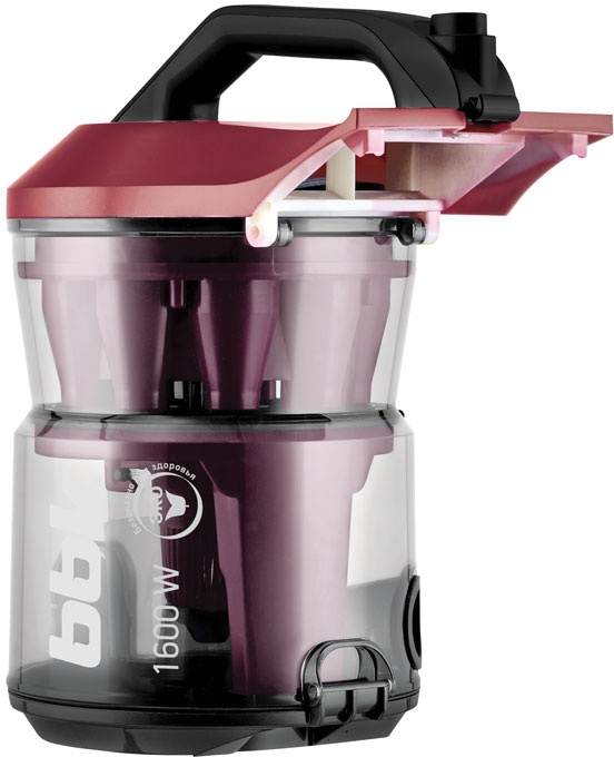 Пылесос BBK BV1502 (B/DC) black (Мощность 300/1600 Вт, Циклонный фильтр, Объем пылесборника 2л) (BV1502 (B/DC))