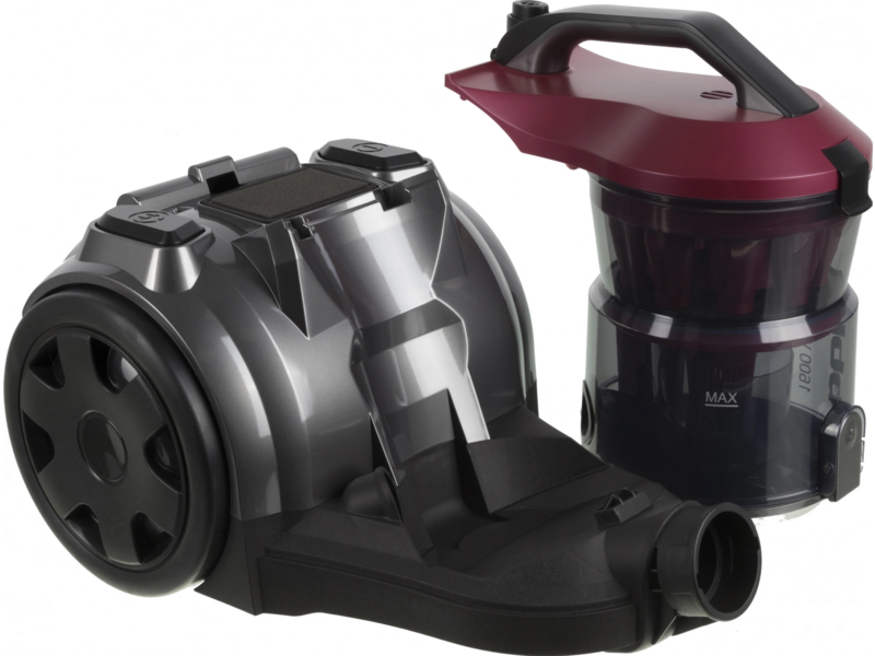 Пылесос BBK BV1502 (B/DC) black (Мощность 300/1600 Вт, Циклонный фильтр, Объем пылесборника 2л) (BV1502 (B/DC))
