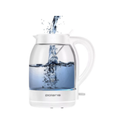 Чайник электрический Polaris PWK 1797CGL 1.8л. 2200Вт белый корпус: пластик/стекло
