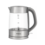 Чайник электрический Red Solution RK-G138 1.7л. 2200Вт серый корпус: стекло