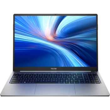 Ноутбук Tecno MegaBook T16RA Core i5 13420H 16Gb SSD512Gb Intel UHD Graphics 16" IPS FHD+ (1920x1200) Windows 11 Home 64 grey WiFi BT Cam 6510mAh (71003300226)