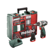 Дрель-шуруповерт Metabo Powermaxx BS Basic Set с набором оснастки аккум. патрон:быстрозажимной (кейс в комплекте) (600080880)