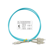 Cabeus FOP-50-SC-SC-1m Шнур оптический duplex SC-SC 50/125 mm OM3 1м LSZH