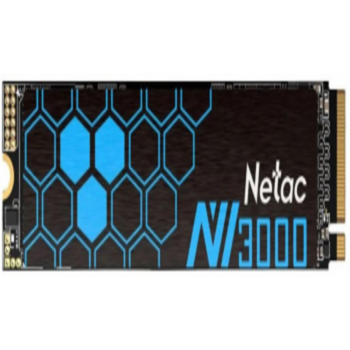 SSD накопитель Netac SSD NV3000 1TB PCIe 3 x4 M.2 2280 NVMe 3D NAND, R/W up to 3100/2100MB/s, IOPS(R4K) 220K/160K, TBW 600TB, with heat sink, 5y wty