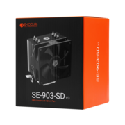 Устройство охлаждения(кулер) ID-Cooling SE-903-SD V3 Soc-AM5/AM4/1200/1700/1851 черный 3-pin 23dB Al+Cu 130W 370gr Ret
