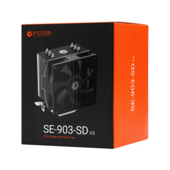 Устройство охлаждения(кулер) ID-Cooling SE-903-SD V3 Soc-AM5/AM4/1200/1700/1851 черный 3-pin 23dB Al+Cu 130W 370gr Ret