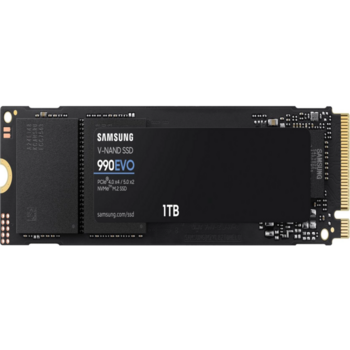 Накопитель SSD Samsung 1Tb PCI-E NVME M.2 2280 990 EVO R5000/W4200, 680K/800K IOPs (MZ-V9E1T0BW)