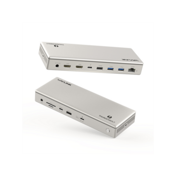 Док-станция Docking Station WAVLINK Thunderbolt 4 TripleDisplay/96W Power Delivery Include 160W Adapter/2xUSB-A 10Gbps/2xUSB-A 5Gbps/1xUSB-C/1xThunderbolt4/2xHDMI 2.1/1x2.5GigabitLAN/1xComboAudioJack/1xCardReader