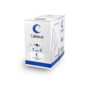 Кабель Cabeus UTP-4P-Cat.5e-PATCH-GY Кабель витая пара UTP (U/UTP), категория 5e, 4 пары, (24 AWG), многожильный (patсh), PVC нг(А)-LS, серый (305 м)