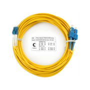 Патч-корд ВО Cabeus FOP(d)-9-LC-SC-15m Шнур оптический duplex LC-SC 9/125 sm 15м LSZH