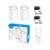 Бесшовный Mesh роутер Cudy M3000 (M3000(2-PACK) WHITE) AX3000 10/100/1000/2500BASE-T белый (упак.:2шт)