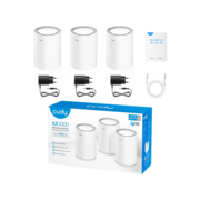 Бесшовный Mesh роутер Cudy M3000 (M3000(3-PACK) WHITE) AX3000 100/1000/2500BASE-T белый (упак.:3шт)