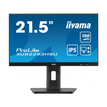 Монитор Iiyama 21.5" ProLite XUB2293HSU-B7 черный IPS LED 16:9 HDMI M/M матовая HAS Piv 300cd 178гр/178гр 1920x1080 100Hz DP FHD USB 3.9кг