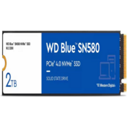 Накопитель SSD WD S PCIe 4.0 x4 2TB WDS200T3B0E Blue SN580 M.2 2280