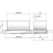 Вытяжка встраиваемая INTEGRA 45N-400-V2D ELIKOR