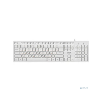 Клавиатура Acer OKW123 белый USB Multimedia (ZL.KBDEE.00D)