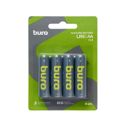 Батарея Buro Alkaline LR6 AA (4шт) блистер