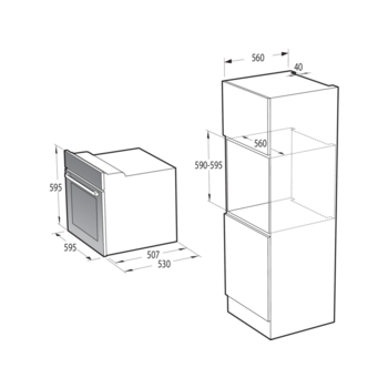 Духовой шкаф Электрический Gorenje BO6737E03AWG белый
