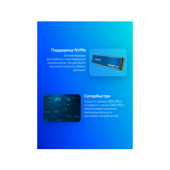 Накопитель SSD A-Data PCIe 3.0 x4 1TB ALEG-710-1TCS Legend 710 M.2 2280