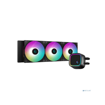 Система водяного охлаждения Deepcool LE720 ARGB Soc-AM5/AM4/1200/1700/1851 черный 4-pin 19-33dB Al 250W 1570gr Ret (R-LE720-BKAMMN-G-1)