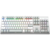 Клавиатура A4Tech Fstyler FS100 Neon механическая серый/белый USB for gamer LED (FS100)