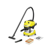 Строительный пылесос Karcher WD 4 S V-20/5/22 1000Вт (уборка: сухая/сбор воды) желтый
