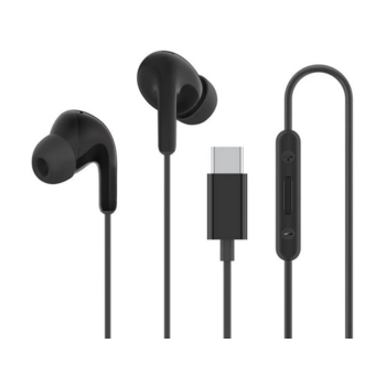 Гарнитура внутриканальные Xiaomi Type-C Earphones 1.25м черный проводные крепление за ухом (BHR8930GL)