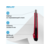 Нож канцелярский Kw-Trio 03563red шир.лез.9мм усиленный 2 сменных лезвия металл красный блистер
