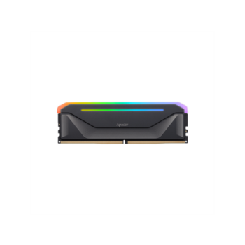 Оперативная память Apacer DDR5 16GB 6400MHz DIMM NOX RGB Black Gaming Memory CL36 2048x8 1.35V Heat Sink (Retail) 3 years (AH5U16G64C652NBAA-1)
