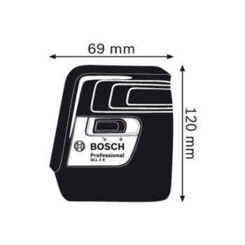 Нивелир лазерн. Bosch GLL 3 X Professional 2кл.лаз. 635нм цв.луч. красный (0601063CJ0)