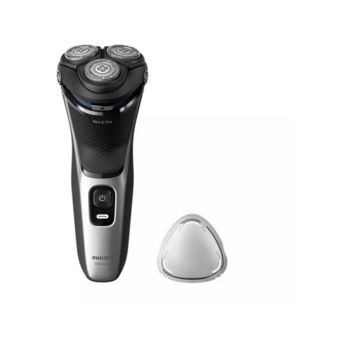 Бритва роторная Philips S3143/00 реж.эл.:3 питан.:аккум. черный/серебристый