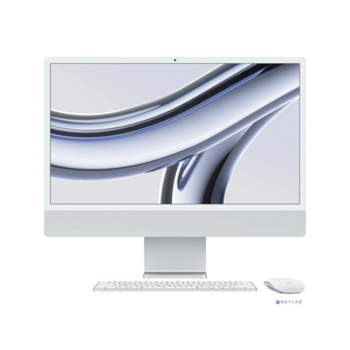 Apple iMac 24 2023 [Z19500023] (КЛАВ.РУС.ГРАВ.) Silver 24" Retina 4.5K {Apple M3 8C CPU 8C GPU/16GB/512GB SSD/рекоменд.переход.1979059/1991284}