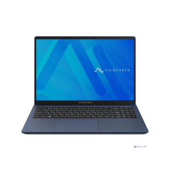 Ноутбук Ноутбук/ Maibenben M645 16"(1920x1200 (матовый) IPS)/AMD Ryzen 5 4600H(3Ghz)/16384Mb/512PCISSDGb/Int:AMD Radeon/Cam/BT/WiFi/45.6WHr/war 1y/1.79kg/Dark Blue/Win11Home