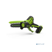 GreenWorks GD24CSMNX Цепная мини пила аккумуляторная, 24V, 15см, бесщеточная, без АКБ и ЗУ [2008707]