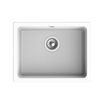Кухонная мойка RIVELATO RIVELATO Мойка BERKANA 50 1-чаш 560*430, монтаж: универсальный, материал: кварц, цвет: иней