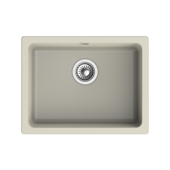 Кухонная мойка RIVELATO RIVELATO Мойка BERKANA 50 1-чаш 560*430, монтаж: универсальный, материал: кварц, цвет: топаз
