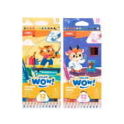 Карандаши цв. Deli EC138-12 Colorwow 3мм трехгран. 12цв. карт.кор. (12шт) 12 карандашей