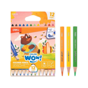 Карандаши цв. Deli EC139-12 Colorwow 3мм трехгран. 12цв. карт.кор. (12шт) 12 карандашей