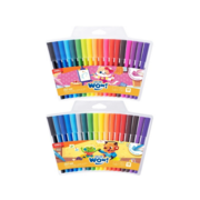 Фломастеры Deli EC165-18 Colorwow круг. пулевидный пиш. наконечник Вентилируемый смываемые 18цв. (18шт.)