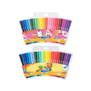 Фломастеры Deli EC165-24 Colorwow круг. пулевидный пиш. наконечник Вентилируемый смываемые 24цв. (24шт.)
