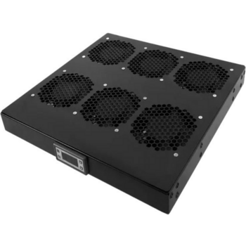 Модуль вентиляторный Rem (R-FAN-6K-1U-9005) 6 вент. с контроллером черный (упак.:1шт)