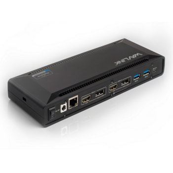 док-станция Docking Station WAVLINK USB-C&USB3.0 Ultra 5K(Dual 4K)Universal with 100W PowerDelivery Include 20V/6.5A Power Adapter/ 4xUSB3.0/2xUSB-C/2xDP 4K 60HZ/2xHDMI 4K 60HZ/1xGigabit LAN/1xAudio In/Out