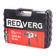 Дрель ударная RedVerg RD-ID1000/2S 1000Вт патрон:быстрозажимной реверс (кейс в комплекте)