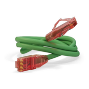 Патч-корд Hyperline PC-LPM-UTP-RJ45-RJ45-C5e-1.5M-LSZH-GN PC-LPM-UTP-RJ45-RJ45-C5E-1.5M UTP RJ-45 вил.-вилка RJ-45 кат.5E 1.5м зеленый LSZH (уп.:1шт) 24AWG