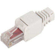 Коннектор Lanmaster LAN-TMP-U6-WH полев.RJ45 кат.6 UTP бел.