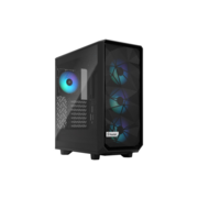 Корпус ПК без блока питания Корпус ПК без блока питания/ Case Fractal Design Meshify 2 Compact Lite RGB TG Light Tint, Midi-Tower, 4x120mm RGB, 2xUSB-A 3.2 ATX, mATX, mITX Black