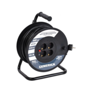 Удлинитель силовой IEK УК30 (WKP20-16-04-40-G) 3x1.5кв.мм 4розет. 40м ПВС 16A катушка черный