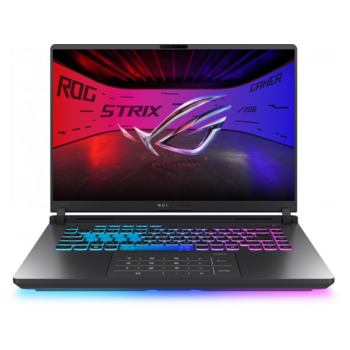 Ноутбук Ноутбук/ ASUS ROG Strix G16 G615LW-S5080 16"(2560x1600 (матовый, 240Hz) IPS)/Intel Core Ultra 9 275HX(2.7Ghz)/32768Mb/1024PCISSDGb/noDVD/Ext:NVIDIA GeForce RTX 5080(16384Mb)/Cam/BT/WiFi/90WHr/war 1y/2.65kg/Eclipse Gray/DOS